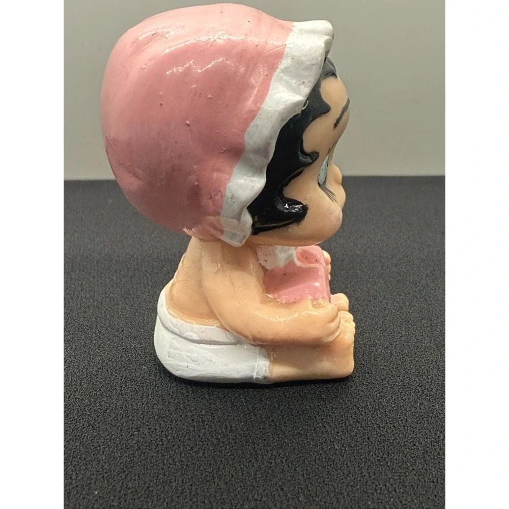 **RARE Vtg Baby Betty Boop‎ Valentine Day Pink Heart Hugs & Kisses Figurine 1990